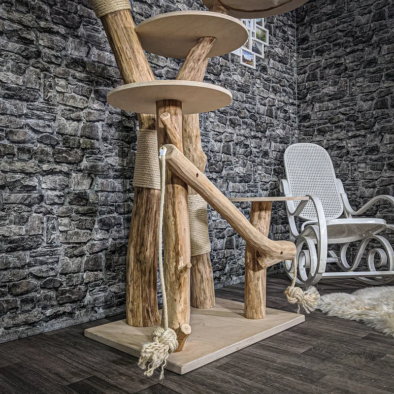 Naturkratzbaum 2166 Kratzbaum Natur Holz Design 180 cm hoch