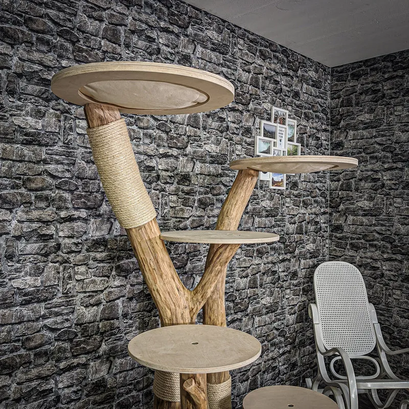 Naturkratzbaum 2166 Kratzbaum Natur Holz Design 180 cm hoch