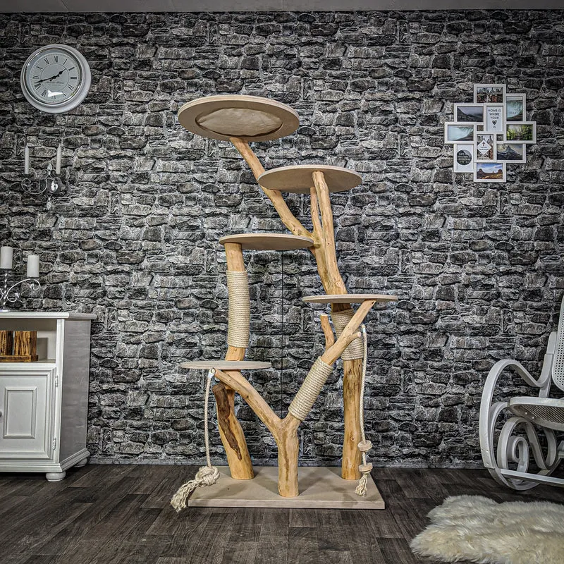 Naturkratzbaum 2165 Kratzbaum Natur Holz Design 172 cm hoch