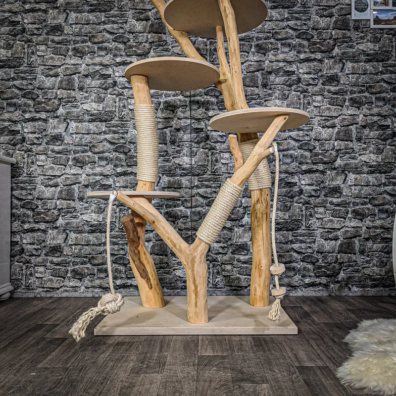 Naturkratzbaum 2165 Kratzbaum Natur Holz Design 172 cm hoch