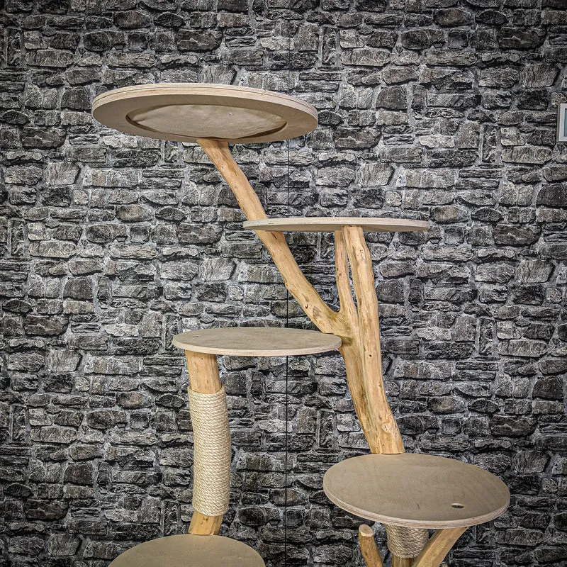 Naturkratzbaum 2165 Kratzbaum Natur Holz Design 172 cm hoch