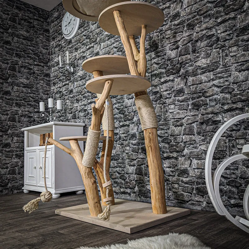 Naturkratzbaum 2165 Kratzbaum Natur Holz Design 172 cm hoch