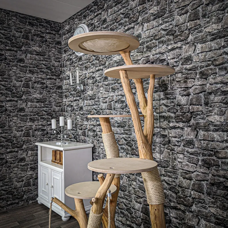 Naturkratzbaum 2165 Kratzbaum Natur Holz Design 172 cm hoch