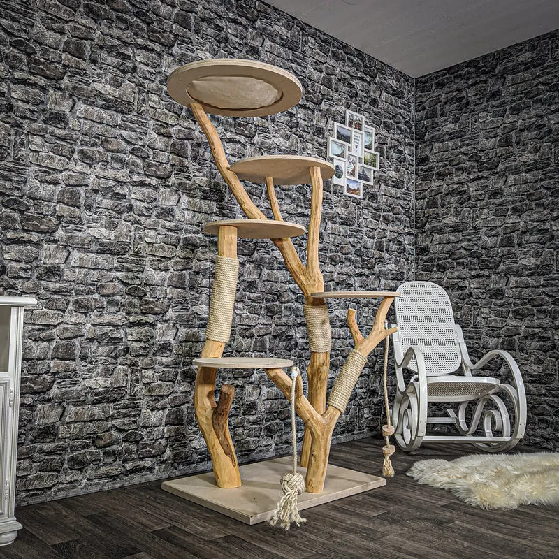 Naturkratzbaum 2165 Kratzbaum Natur Holz Design 172 cm hoch