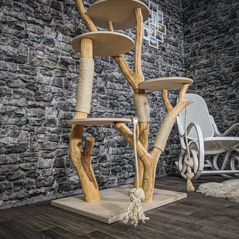 Naturkratzbaum 2165 Kratzbaum Natur Holz Design 172 cm hoch