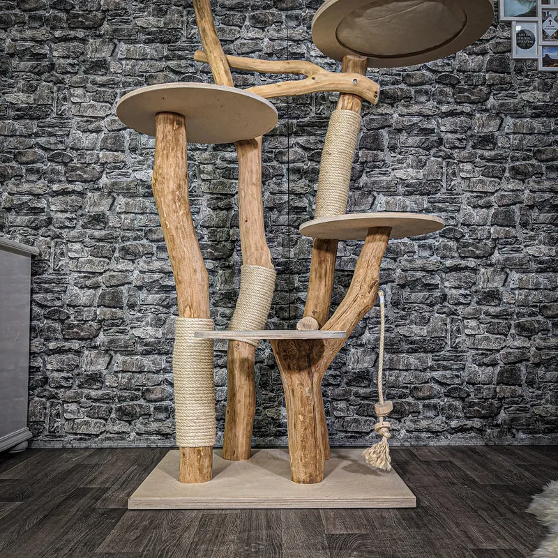 Naturkratzbaum 2164 Kratzbaum Natur Holz Design 175 cm hoch