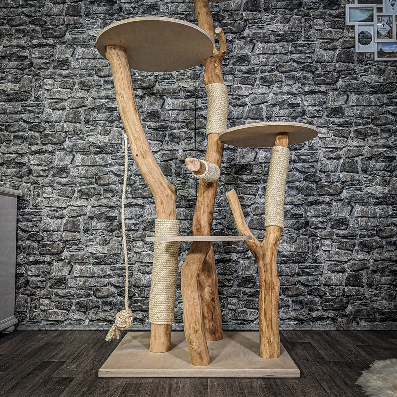 Naturkratzbaum 2163 Kratzbaum Natur Holz Design 180 cm hoch