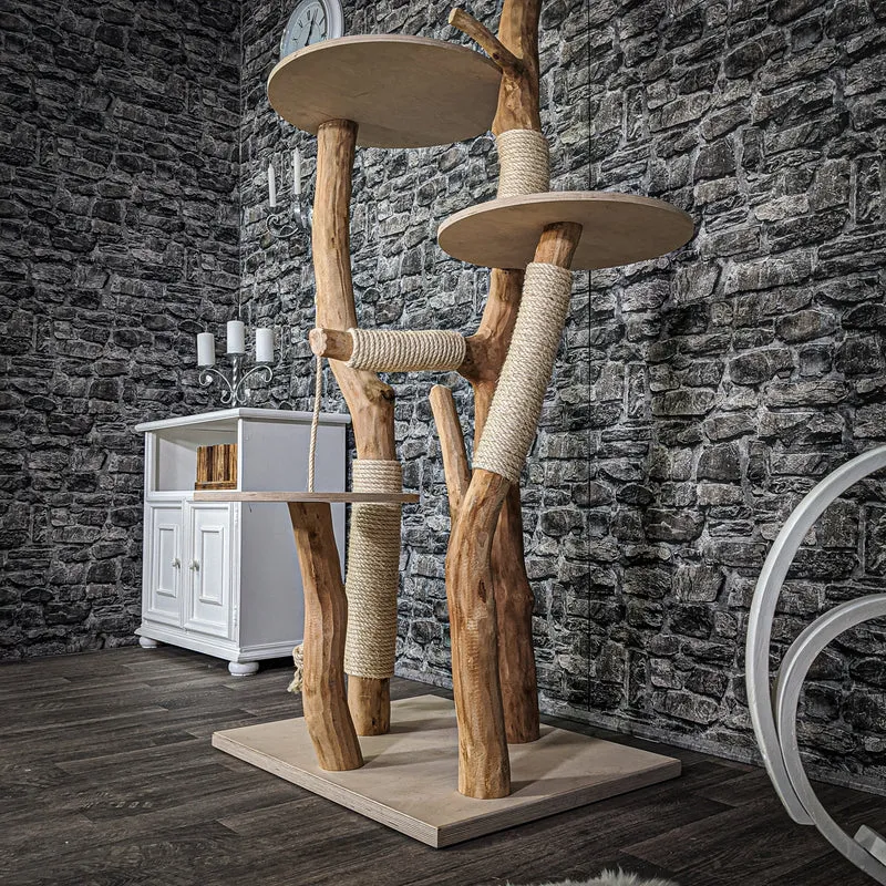 Naturkratzbaum 2163 Kratzbaum Natur Holz Design 180 cm hoch
