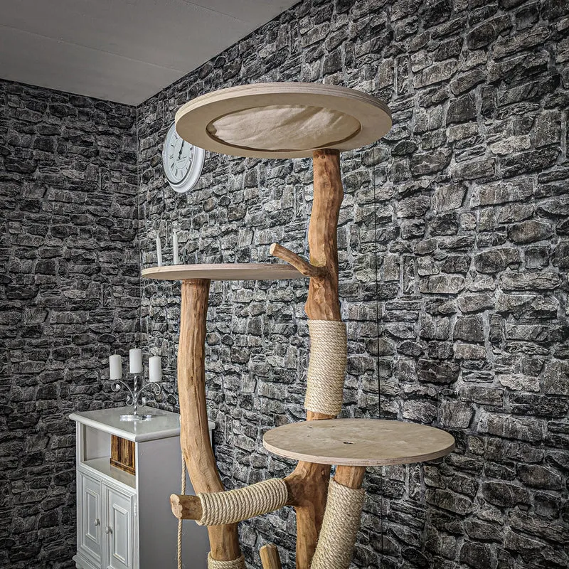 Naturkratzbaum 2163 Kratzbaum Natur Holz Design 180 cm hoch