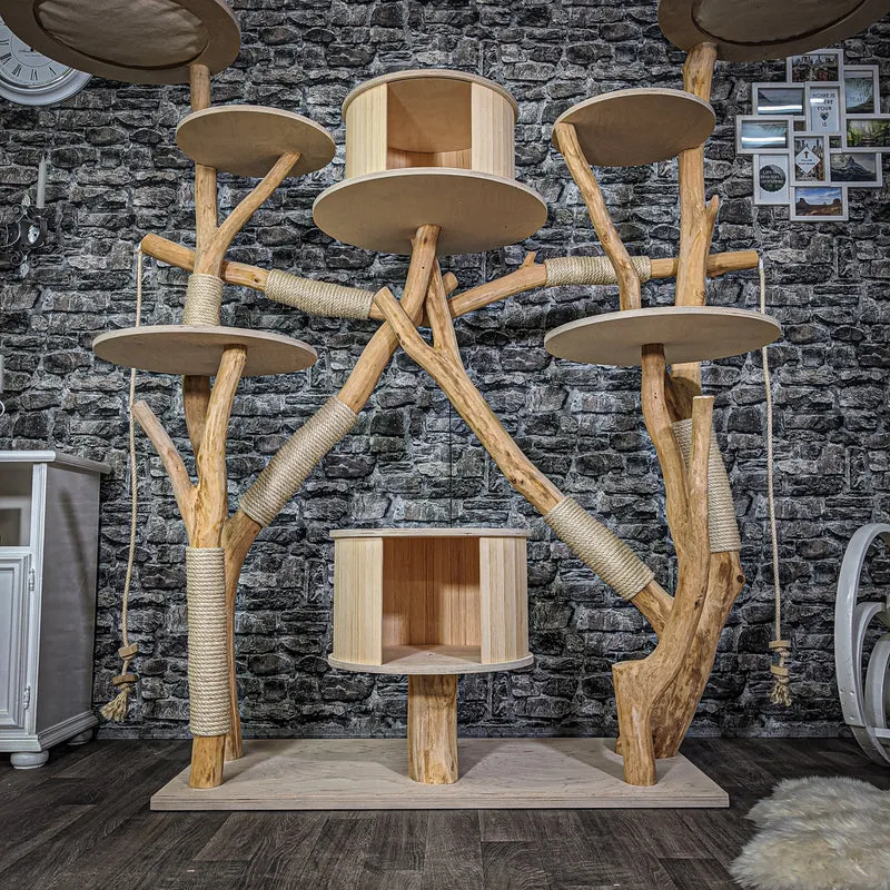 Naturkratzbaum 2162 Kratzbaum Natur Holz Design 185 cm hoch
