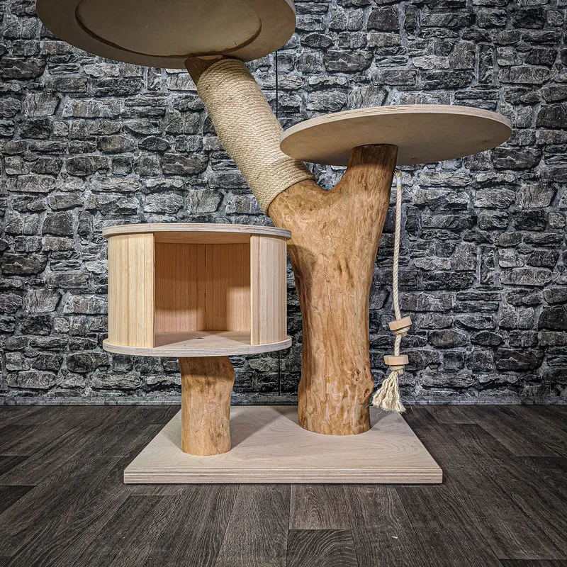Naturkratzbaum 2161 Kratzbaum Natur Holz Design 102 cm hoch