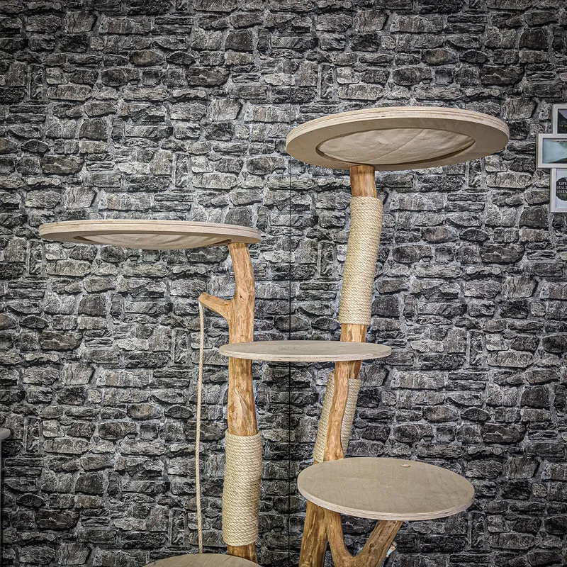 Naturkratzbaum 2160 Kratzbaum Natur Holz Design 170 cm hoch
