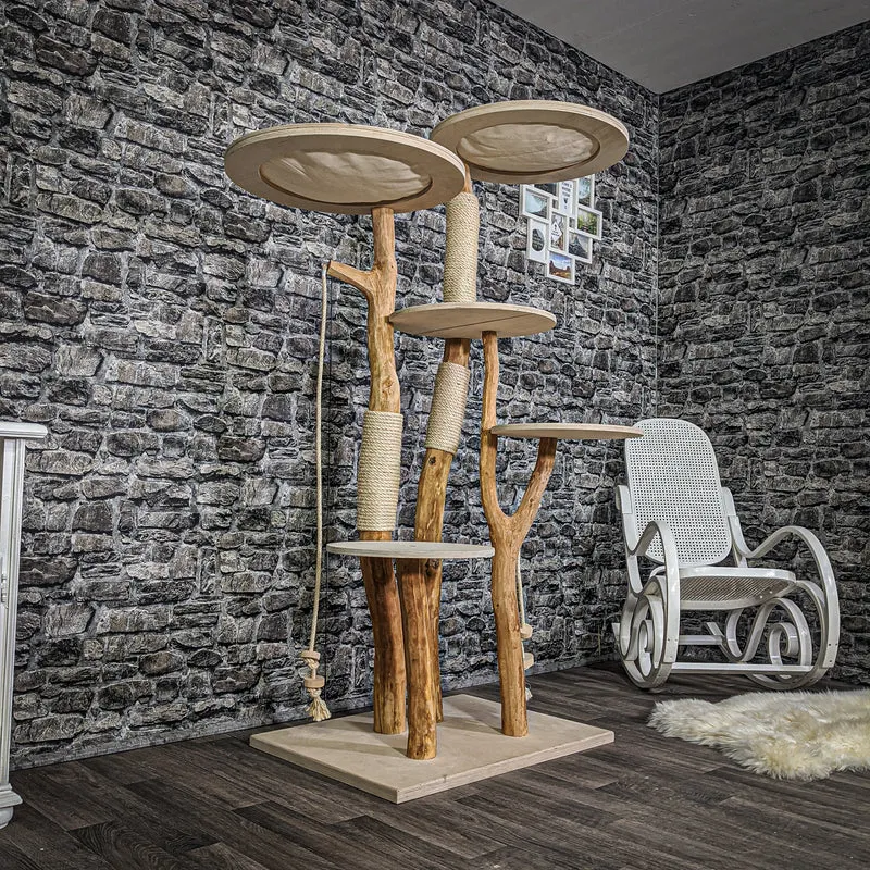 Naturkratzbaum 2160 Kratzbaum Natur Holz Design 170 cm hoch