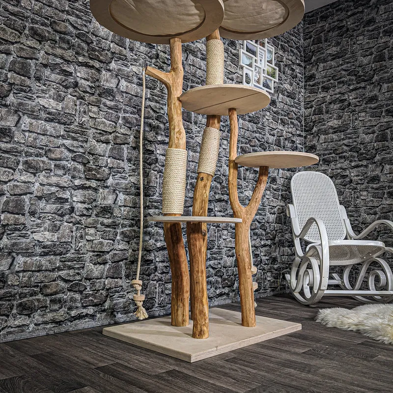 Naturkratzbaum 2160 Kratzbaum Natur Holz Design 170 cm hoch