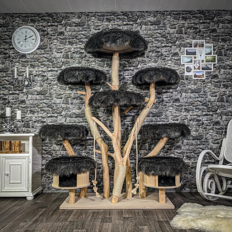 Naturkratzbaum 2158 Kratzbaum Natur Holz Design 182 cm hoch