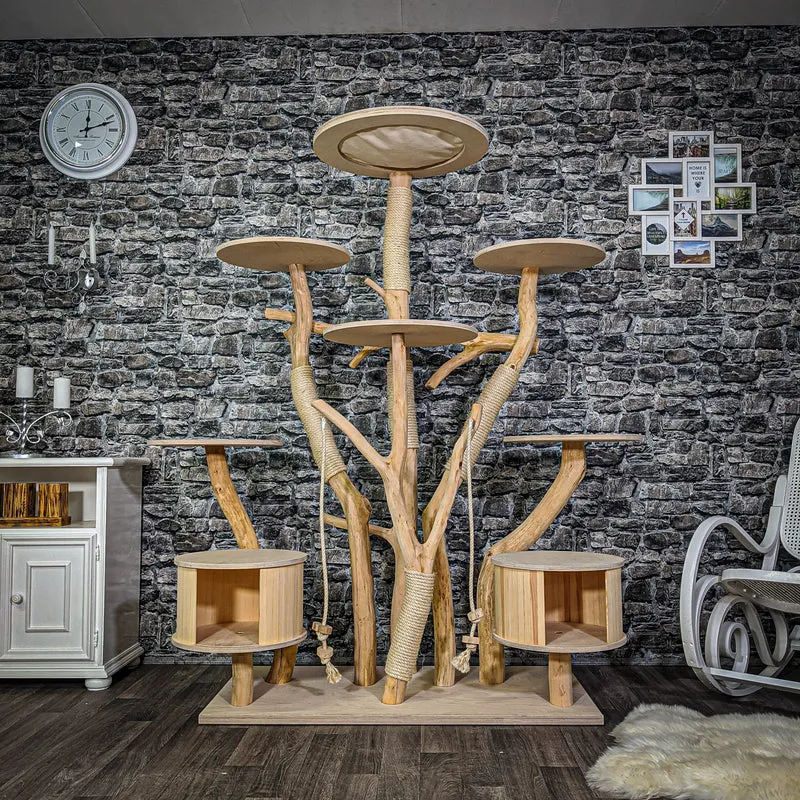 Naturkratzbaum 2158 Kratzbaum Natur Holz Design 182 cm hoch