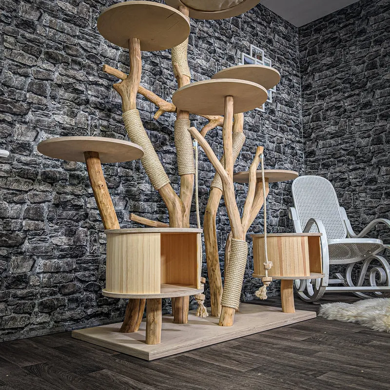 Naturkratzbaum 2158 Kratzbaum Natur Holz Design 182 cm hoch