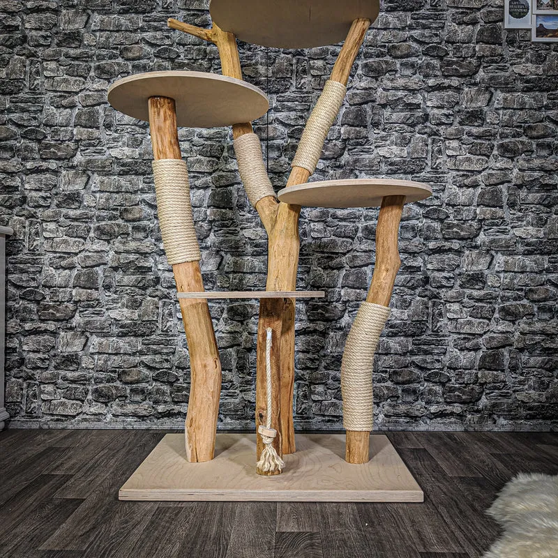 Naturkratzbaum 2157 Kratzbaum Natur Holz Design 175 cm hoch