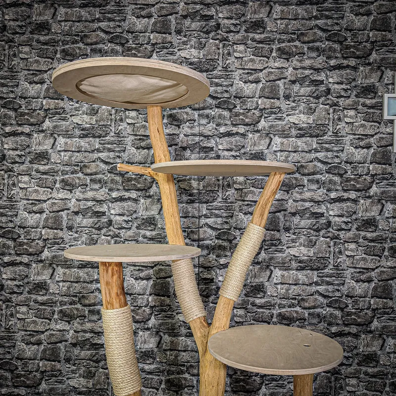 Naturkratzbaum 2157 Kratzbaum Natur Holz Design 175 cm hoch