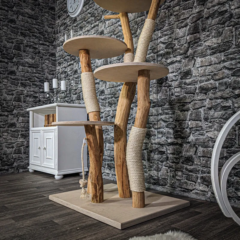 Naturkratzbaum 2157 Kratzbaum Natur Holz Design 175 cm hoch