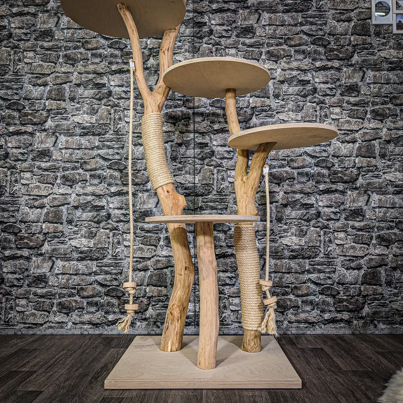 Naturkratzbaum 2155 Kratzbaum Natur Holz Design 175 cm hoch