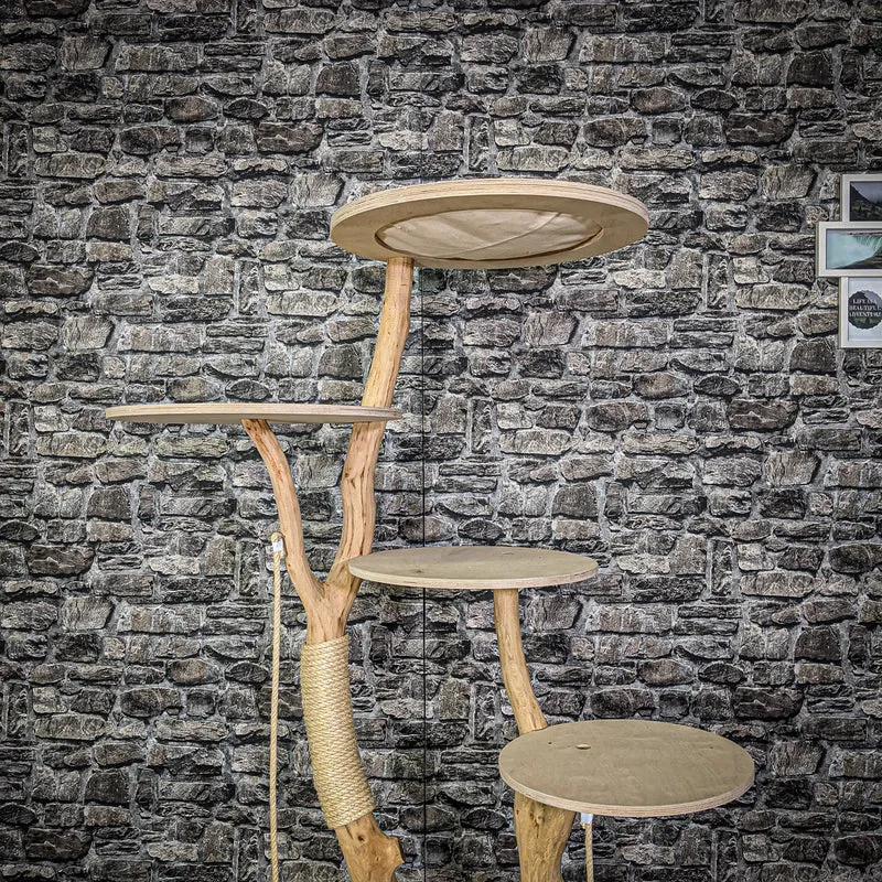 Naturkratzbaum 2155 Kratzbaum Natur Holz Design 175 cm hoch