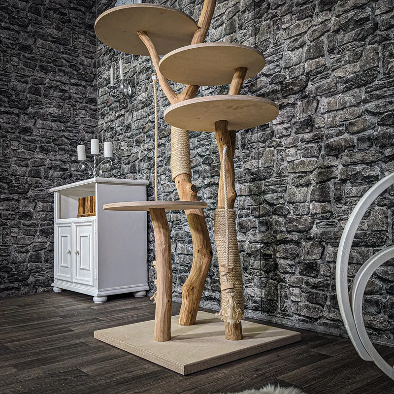 Naturkratzbaum 2155 Kratzbaum Natur Holz Design 175 cm hoch