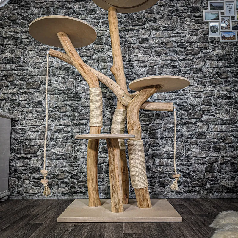 Naturkratzbaum 2154 Kratzbaum Natur Holz Design 170 cm hoch