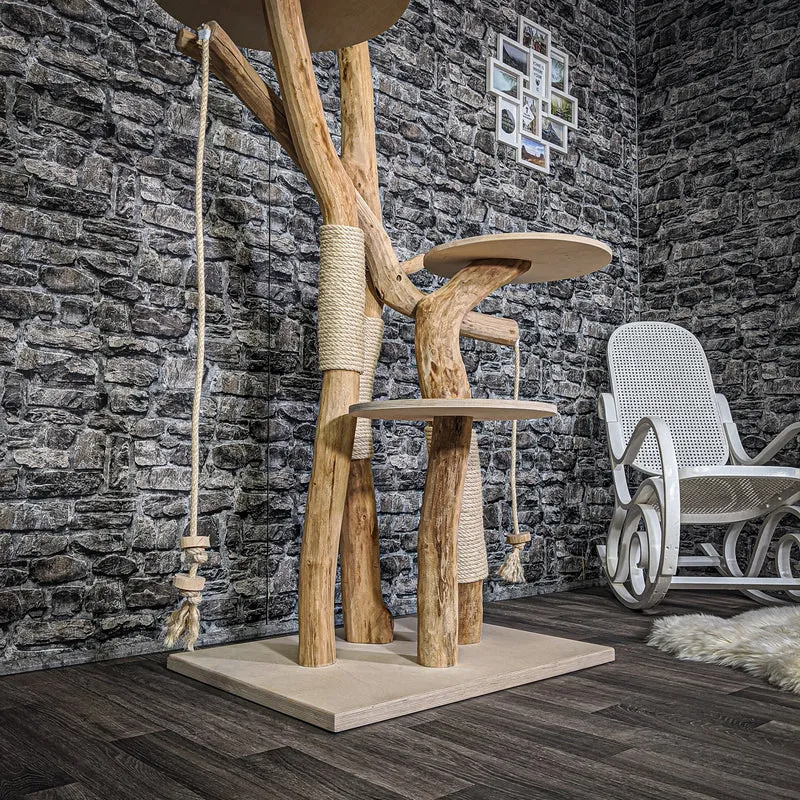 Naturkratzbaum 2154 Kratzbaum Natur Holz Design 170 cm hoch