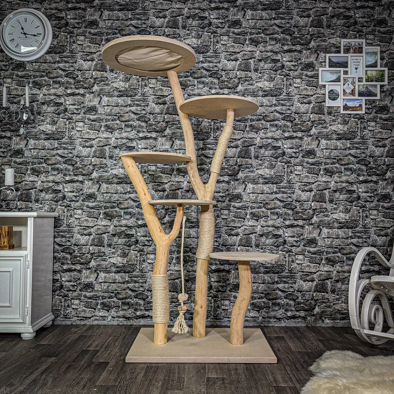 Naturkratzbaum 2152 Kratzbaum Natur Holz Design 175 cm hoch