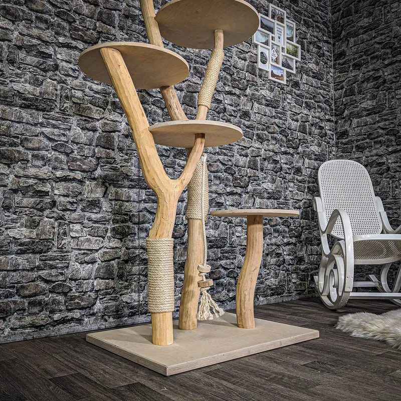 Naturkratzbaum 2152 Kratzbaum Natur Holz Design 175 cm hoch