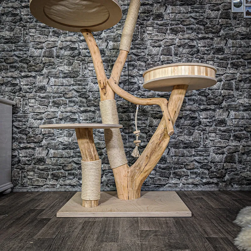 Naturkratzbaum 2150 Kratzbaum Natur Holz Design 162 cm hoch