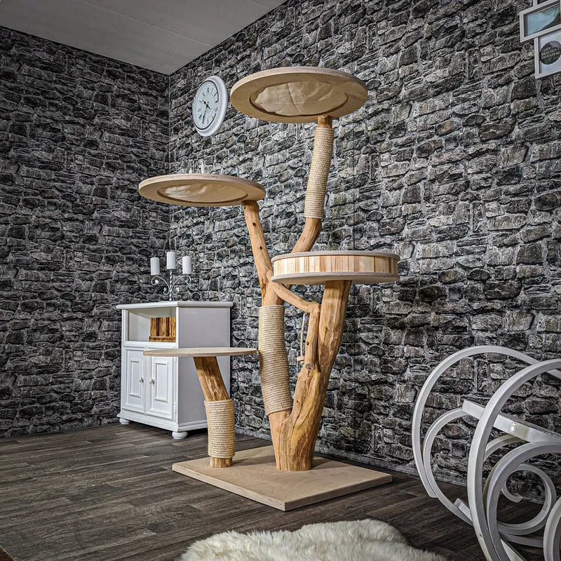 Naturkratzbaum 2150 Kratzbaum Natur Holz Design 162 cm hoch