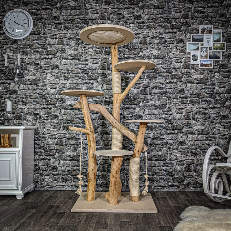 Naturkratzbaum 2149 Kratzbaum Natur Holz Design 175 cm hoch