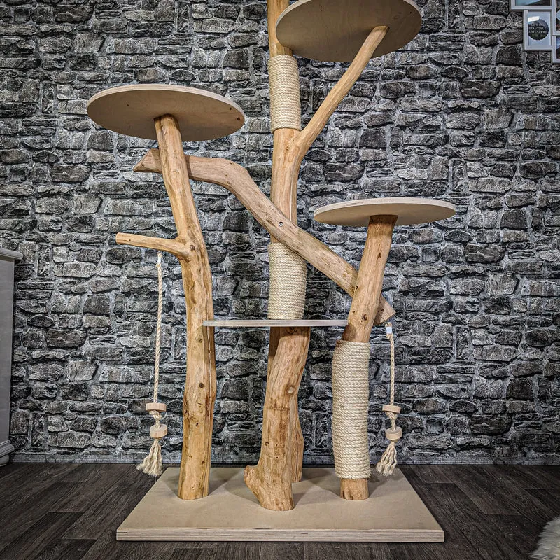 Naturkratzbaum 2149 Kratzbaum Natur Holz Design 175 cm hoch