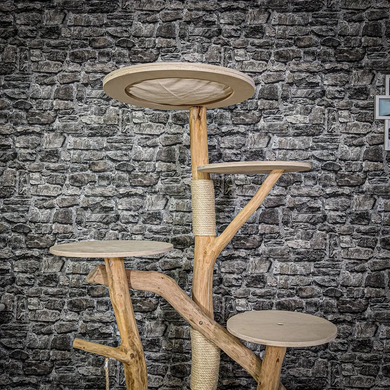 Naturkratzbaum 2149 Kratzbaum Natur Holz Design 175 cm hoch