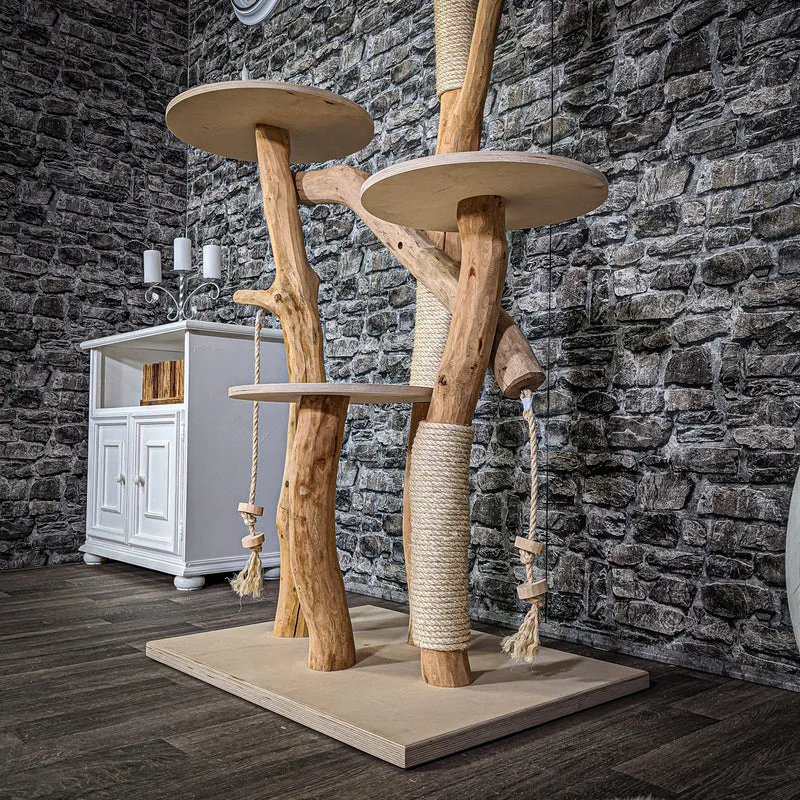 Naturkratzbaum 2149 Kratzbaum Natur Holz Design 175 cm hoch