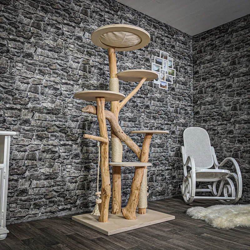 Naturkratzbaum 2149 Kratzbaum Natur Holz Design 175 cm hoch