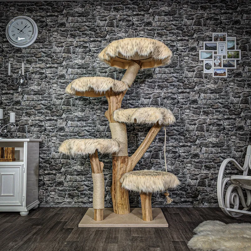 Naturkratzbaum 2148 Kratzbaum Natur Holz Design 165 cm hoch