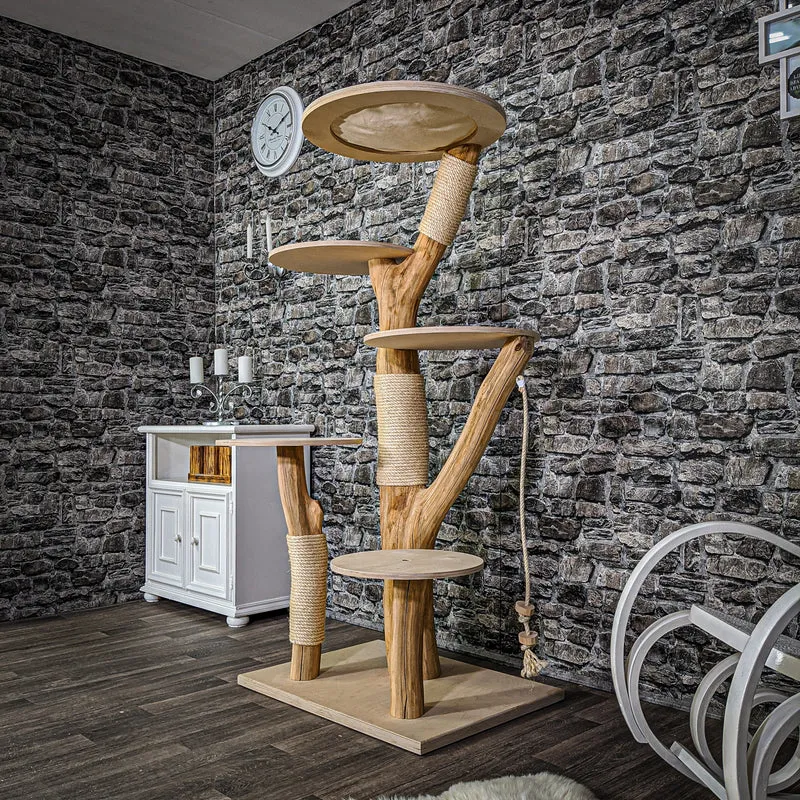 Naturkratzbaum 2148 Kratzbaum Natur Holz Design 165 cm hoch