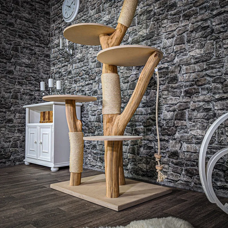 Naturkratzbaum 2148 Kratzbaum Natur Holz Design 165 cm hoch