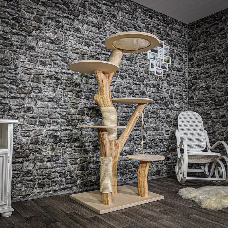 Naturkratzbaum 2148 Kratzbaum Natur Holz Design 165 cm hoch