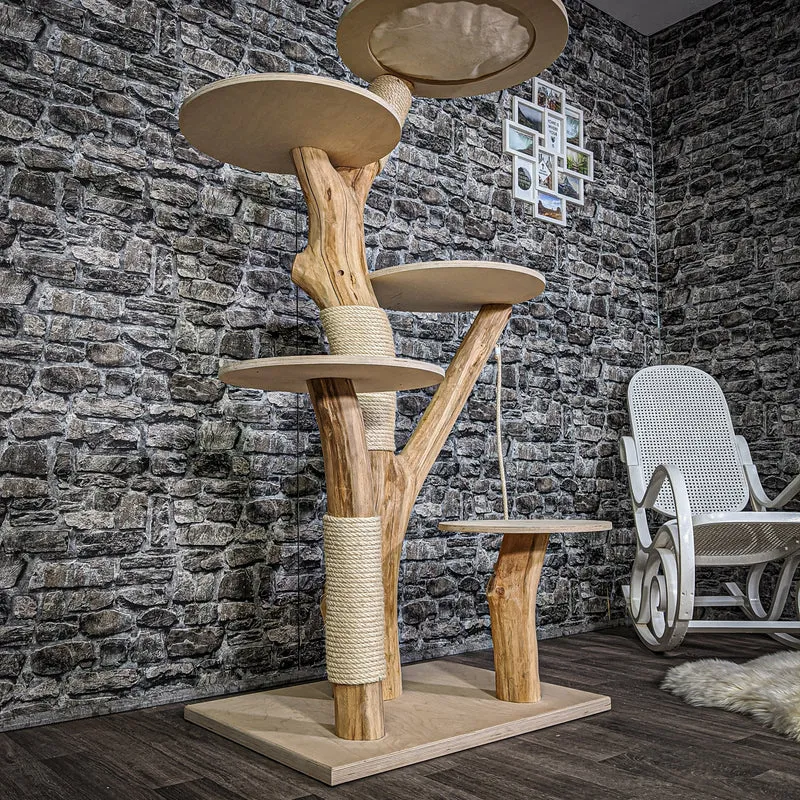 Naturkratzbaum 2148 Kratzbaum Natur Holz Design 165 cm hoch