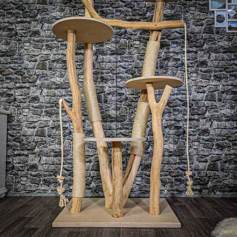 Naturkratzbaum 2147 Kratzbaum Natur Holz Design 200 cm hoch