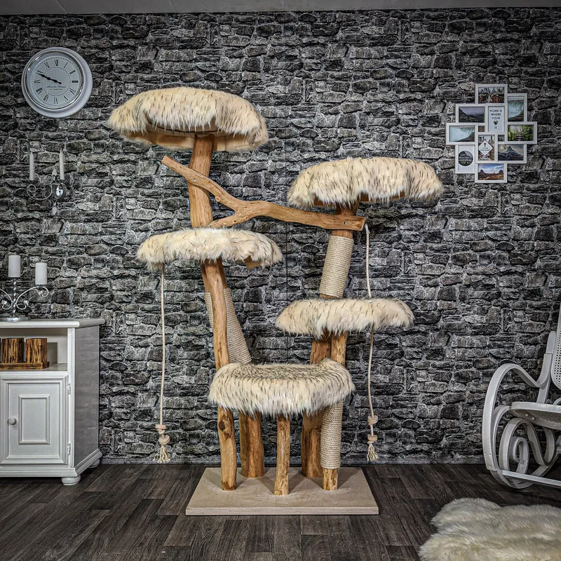 Naturkratzbaum 2146 Kratzbaum Natur Holz Design 175 cm hoch