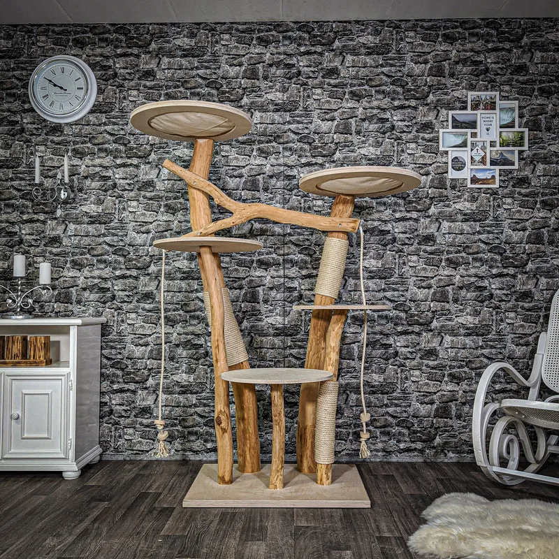 Naturkratzbaum 2146 Kratzbaum Natur Holz Design 175 cm hoch