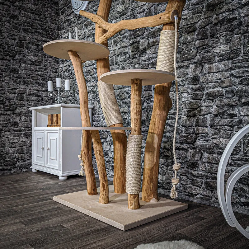 Naturkratzbaum 2146 Kratzbaum Natur Holz Design 175 cm hoch