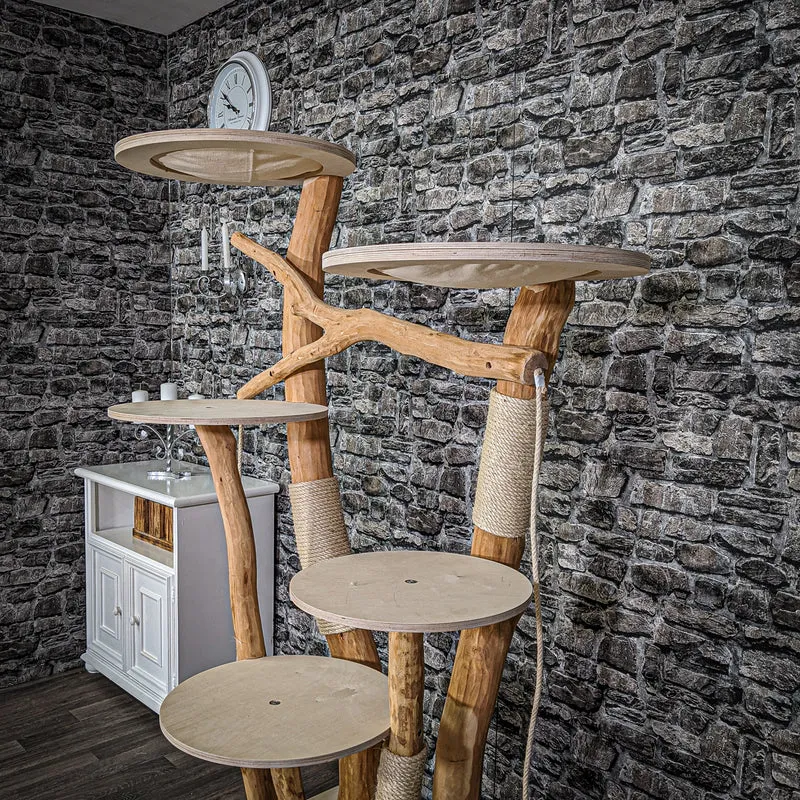 Naturkratzbaum 2146 Kratzbaum Natur Holz Design 175 cm hoch