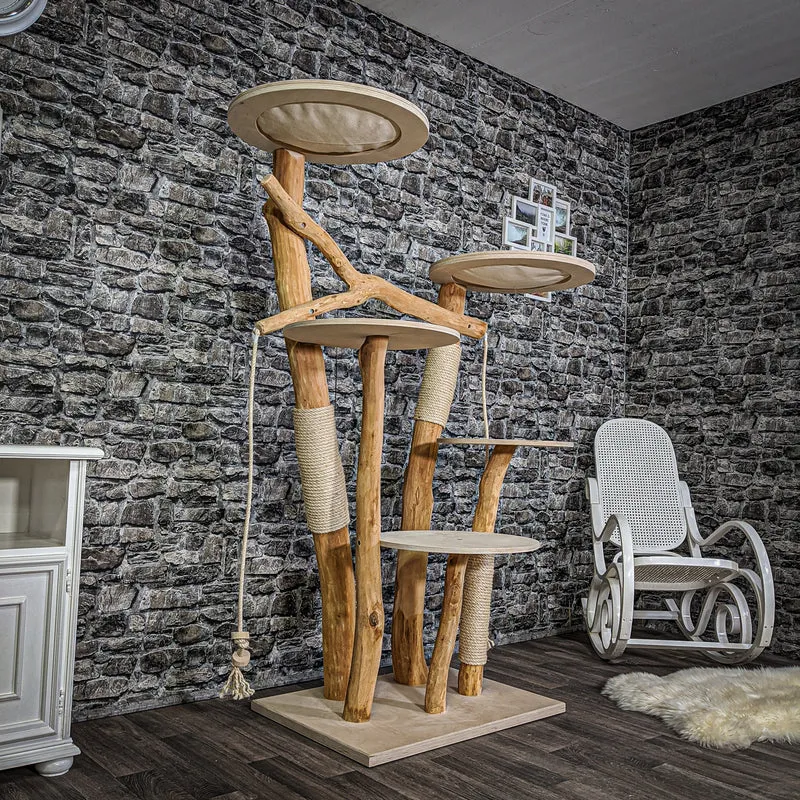 Naturkratzbaum 2146 Kratzbaum Natur Holz Design 175 cm hoch