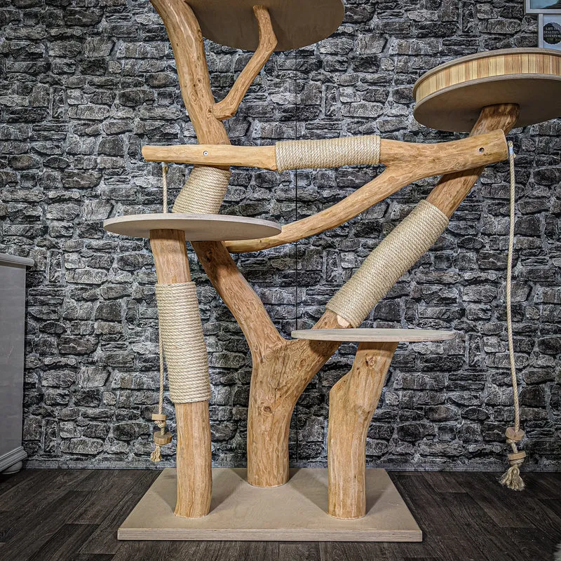 Naturkratzbaum 2145 Kratzbaum Natur Holz Design 195 cm hoch